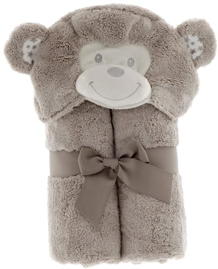 Unique Living | Badjas plush baby animal 100x75cm monkey