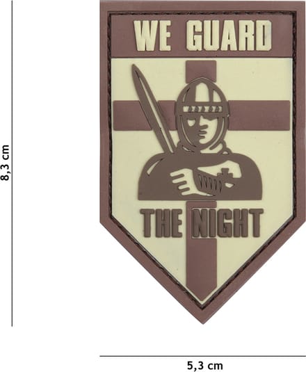 101 Inc Embleem 3D Pvc We Guard The Night Coyote  13111