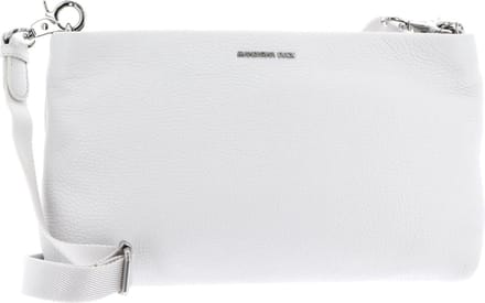 MANDARINA DUCK Leren Schoudertas Mellow Leather Shoulder Nimbus Cloud Lichtgrijs