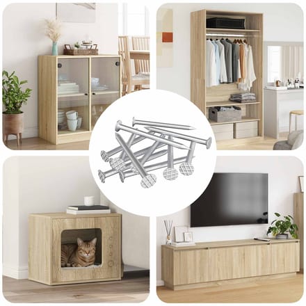 vidaXL - Spijkers - voor - Hout - 100000 - st - Zilver - Metaal