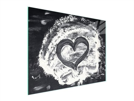 TMK ArtDeko Serie - Snijplank van glas - 52x40 cm - Hartvorm