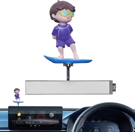 Speelgoedauto Bobblehead - Surfdecoratie - Auto Interieur - Bewegingsgevoelig - 8x11 cm - Meerdere kleuren