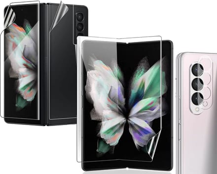 Ultratouch Folie Screenprotector + Camera Lens geschikt voor Samsung Galaxy Z Fold 3 - Tempered Glass Screen Protector