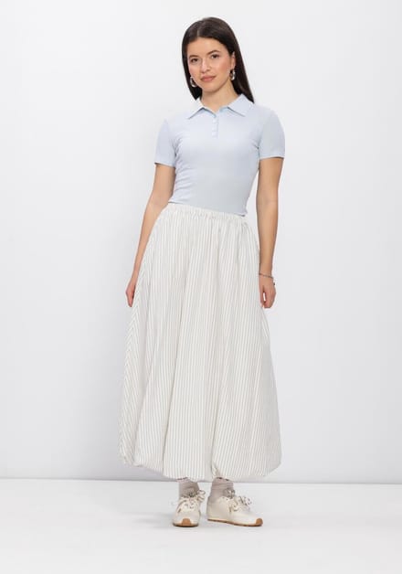 EDITED Reyna Skirt Rokken Dames - Gebroken wit - Maat 42