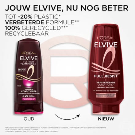 L'Oréal Elvive Full Resist Conditioner - 3 x 250 ml - Voordeelverpakking
