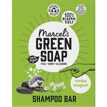 Marcel's Green Soap Shampoo Bar Tonka & Muguet