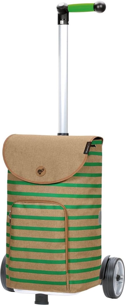 Andersen SHOPPER MANUFAKTUR Boodschappentrolley Unus Shopper Eske Green Beige 75cm