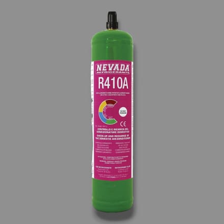 Koelgas R410A navulling in fles 780g met 5/16 SAE ventiel