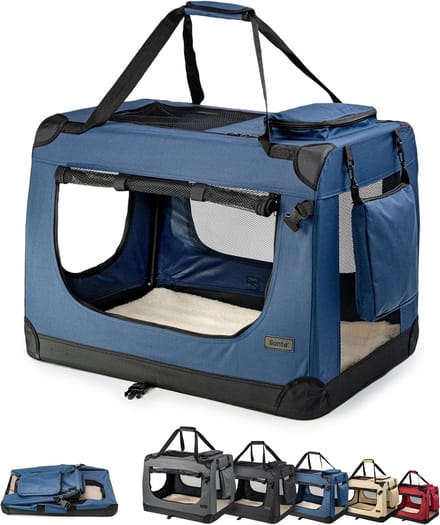 Inklapbare Hondentransportbox Reistas Blauw
