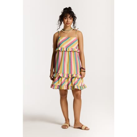 Shiwi Jella Stripe Dress Multicolour Stripe Größe: S | Minikleider Outlet | Damen