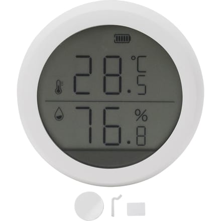 Temperatuur Vochtigheid Sensor LED Display Intelligente Apparatuur voor Thuis Kantoor white