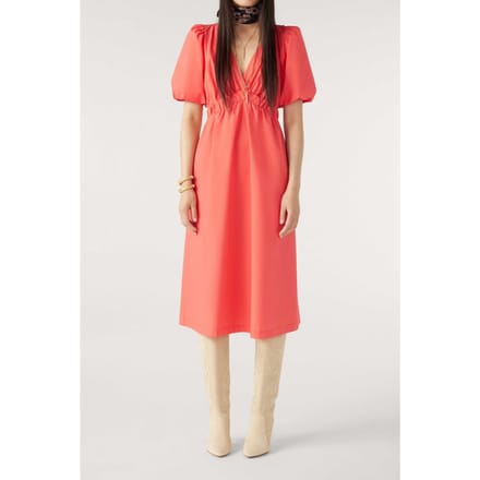 BA&SH Robe Kindy Corail Size: S | Midi Dresses Outlet | Dames | Blauw