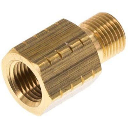 G 1/8'' x 1/8'' NPT M/F Messing Verloopring 16 Bar - Hydrauliek