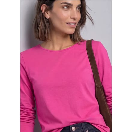 Effen shirt met lange mouwen