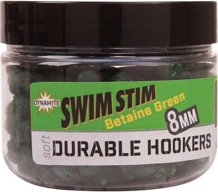 Dynamite Baits Swim Stim Soft Durable Hookers | Betaine Green 6mm Groen