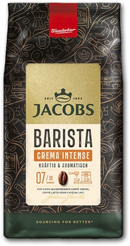 Jacobs - Barista Crema Intense Bonen - 4x 1kg