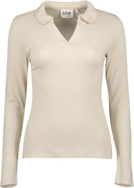 Blue Seven dames - Trui 203522 beige polokraag maat 40