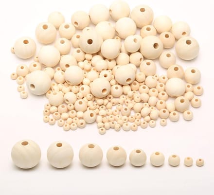 Kralen om te knutselen, DIY houten kralen 4 mm-20 mm