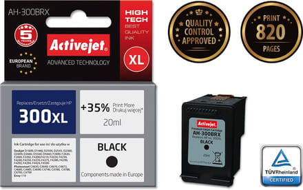Originele inkt cartridge Activejet AH-300BRX Zwart