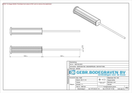 GB Inslaghulpstuk uni-flex tbv GY14048411 392120 (Prijs per stuk)