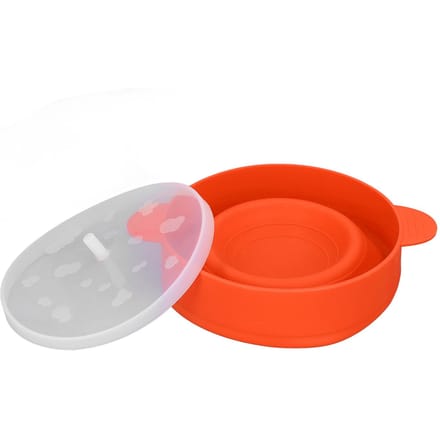 Grand Popcornière Micro-ondes avec Couvercle Poignée Sans BPA Pliable 40 degrés Celsius À +230 degrés Celsius Qualité Alimentaire DIY L orange