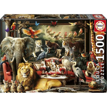 Puzzle - EDUCA - Le Manoir des Animaux - 1500 pieces - 85 x 60 cm - a partir de 15 ans