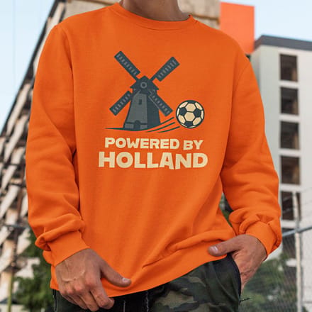 Oranje WK-EK Trui Powered By Holland M