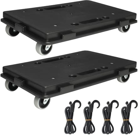 Dailygoods - Bewegende Meubeldolly Set van 2 - Zware Belastbaarheid met 360° Rotatie