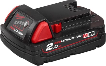 Batterie 18V Li-Ion 2,0 Ah RED LITHIUM M18 B2 - MILWAUKEE 4932430062