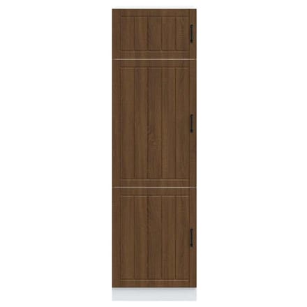 vidaXL - Keukenkast - Lucca - bewerkt - hout - bruin - eikenkleur