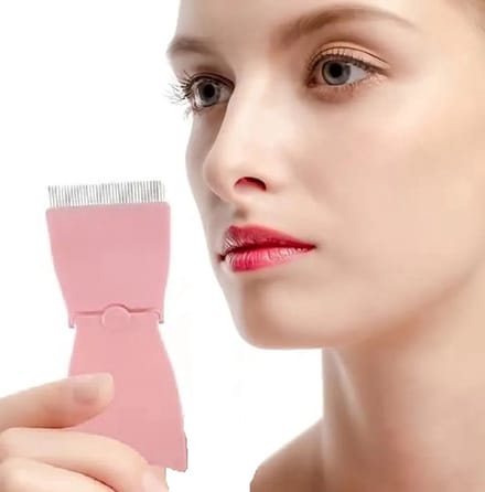 Wimper Separator I Wimper Kam I Wimper Tool I Wimper Borstel I Applicator I Verwijderen Mascara I Inklapbaar I Roze