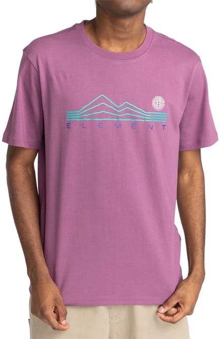 Element Ridgeline T-shirt Met Korte Mouwen Paars S Man