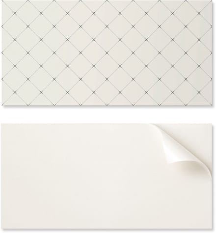 Zelfklevend vinylpaneel met print, 120x60 cm, geometrisch ruitpatroon.