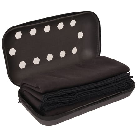 Dare 2B Zeshoekige handdoek (Zwart)