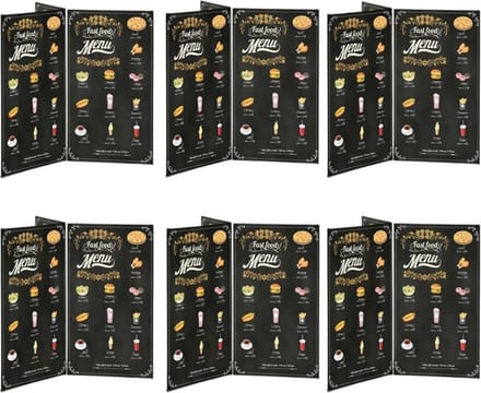 6pack Menukaarthouder Ster A5 formaat staand | Menuhouder acryl | standaard acryl | kaarthouder | menustandaard | Folderstandaard