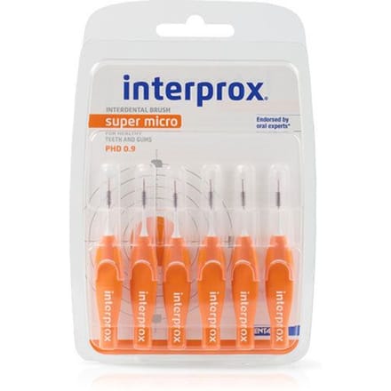 Interprox Super Micro - Oranje - PHD 0,9 mm - 6 Ragers