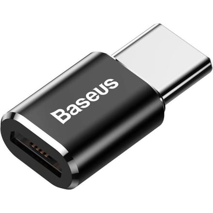 Baseus - Mini - Micro USB naar USB-C adapter - zwart