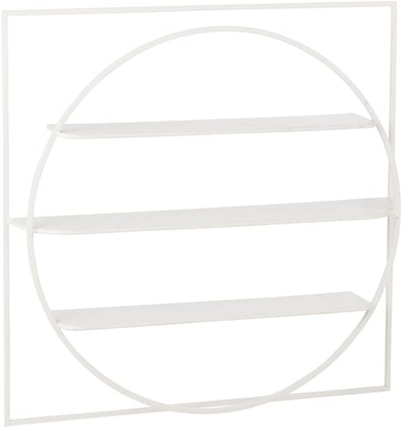J-Line wanddecoratie News - metaal - wit