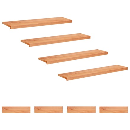 vidaXL - Traplopers - 8 - st - 110 - x - 25 - x - 2 - cm - Lak - Massief - beukenhout