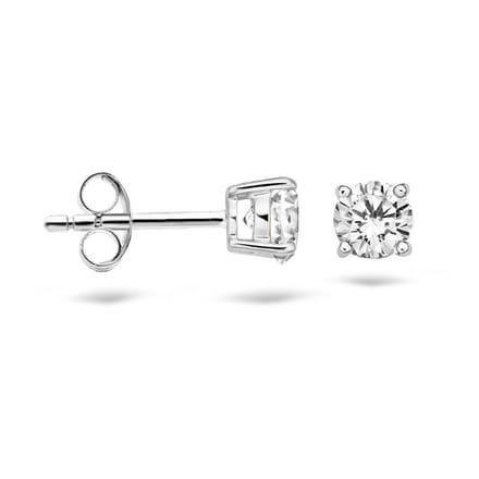 Blush Oorbellen 7127WZI -  Wit Goud (14Krt.) met Zirconia