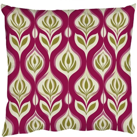 Sierkussens - Kussentjes Woonkamer - 40x40 cm - Retro - Floraal - Paars