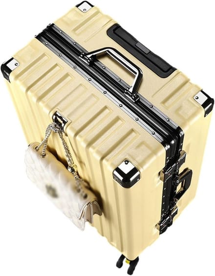 Reis Koffer - Handbagage trolley - Zakelijk reizen - Aluminium frame - S 26L - Geel