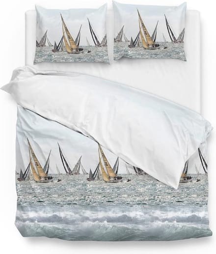 ZoHome Gunnar Dekbedovertrek - Eenpersoons - 140x200/220 cm - Blue