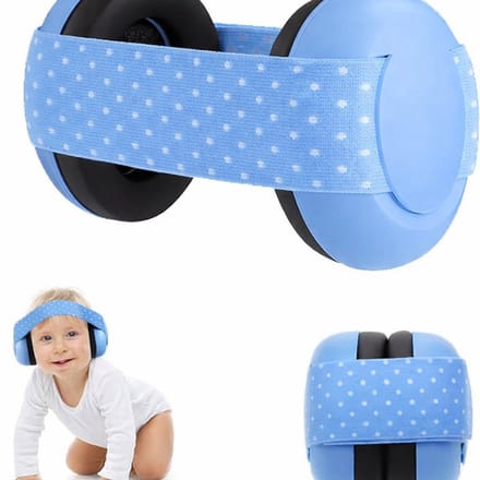 SMH LINE® Baby Gehoorbescherming - Verstelbaar - Tot 3 jaar - Blauw