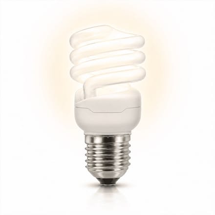 1x Spiraal Spaarlamp E27 - 9W - Daglicht (6400K) - 700 lm - 10 jaar - Niet Dimbaar