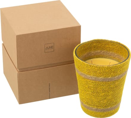 J-Line geurkaars Mand - geel - large - 75U