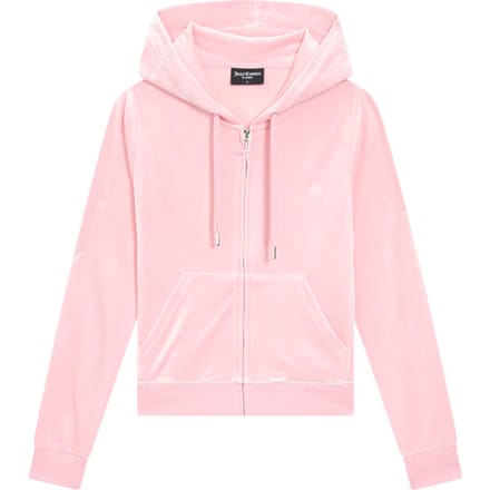 Juicy Couture Robertson Klassieke Jas Polyester Dames Roze Hoodie Sweatshirt