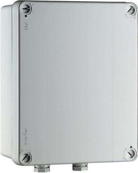 Transformator 230/12V in waterdichte beschermdoos PVC grijs