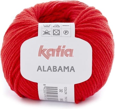 Katia Alabama - 32 rood - Katoen/Acryl Garen