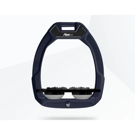 Plat Ultra Grip Paardrijbeugels Marine/Zwart/Grijs Flex-On Safe-On